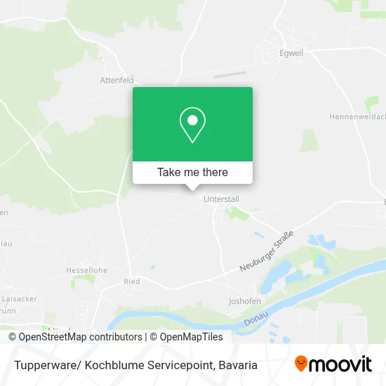 Tupperware/ Kochblume Servicepoint map