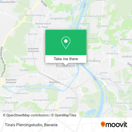 Tina's Piercingstudio map