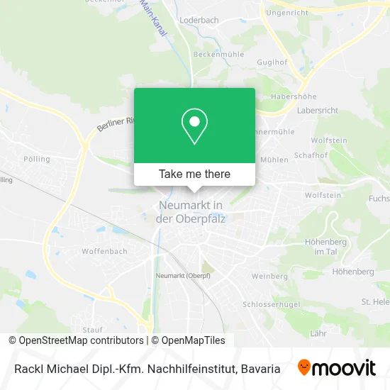 Rackl Michael Dipl.-Kfm. Nachhilfeinstitut map