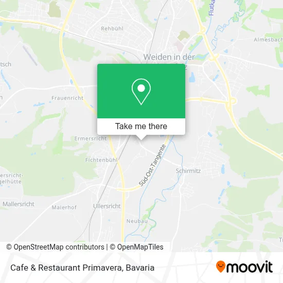 Cafe & Restaurant Primavera map