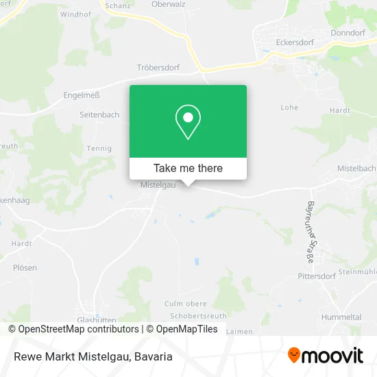 Rewe Markt Mistelgau map