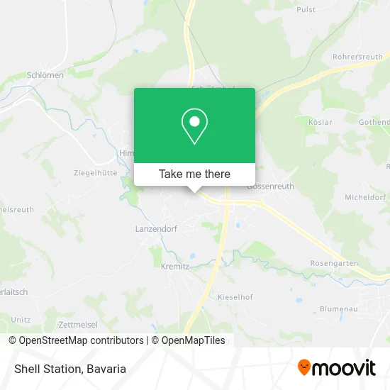 Shell Station map