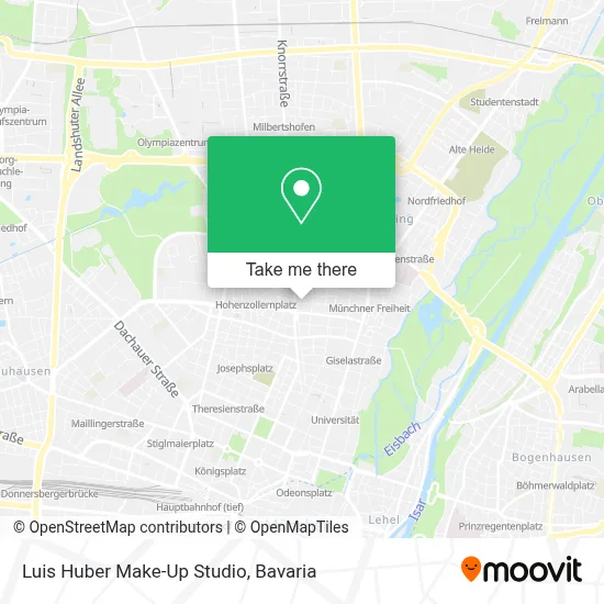 Luis Huber Make-Up Studio map