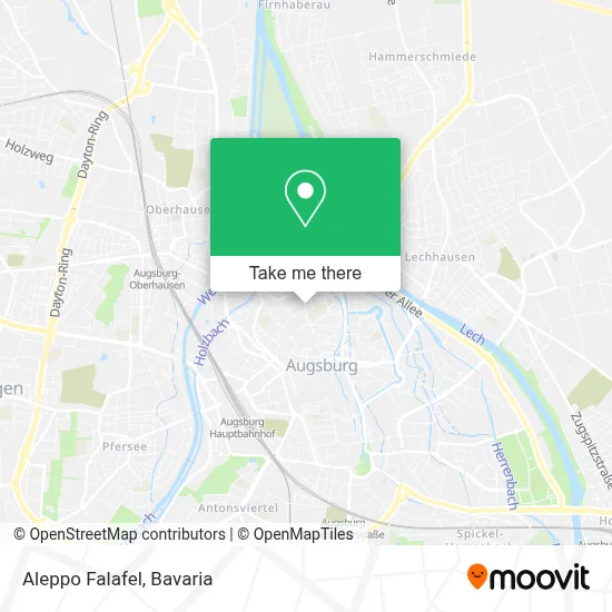 Aleppo Falafel map