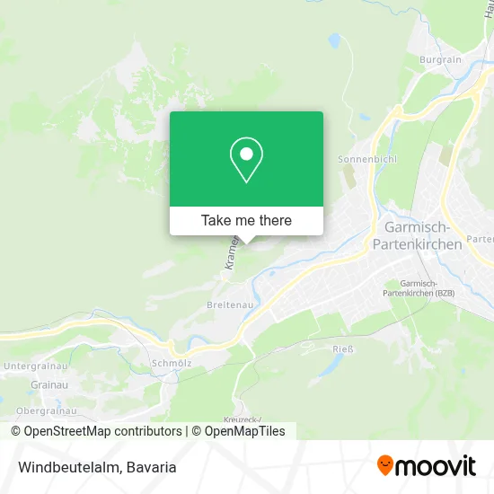 Windbeutelalm map