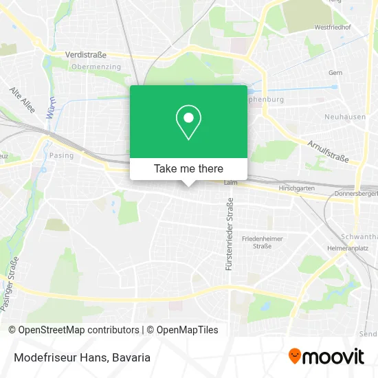 Modefriseur Hans map