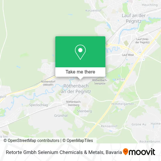 Retorte Gmbh Selenium Chemicals & Metals map