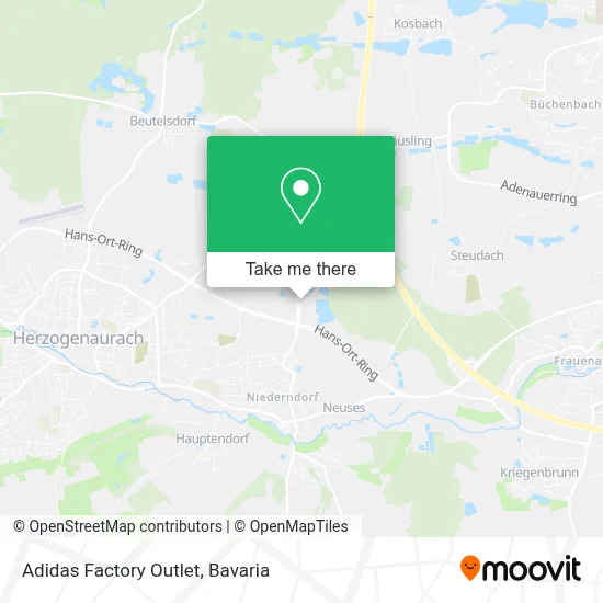 Adidas Factory Outlet map