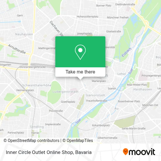 Inner Circle Outlet Online Shop map