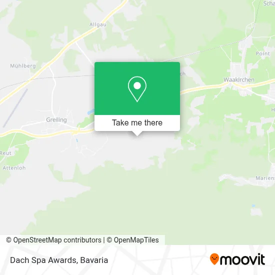 Dach Spa Awards map