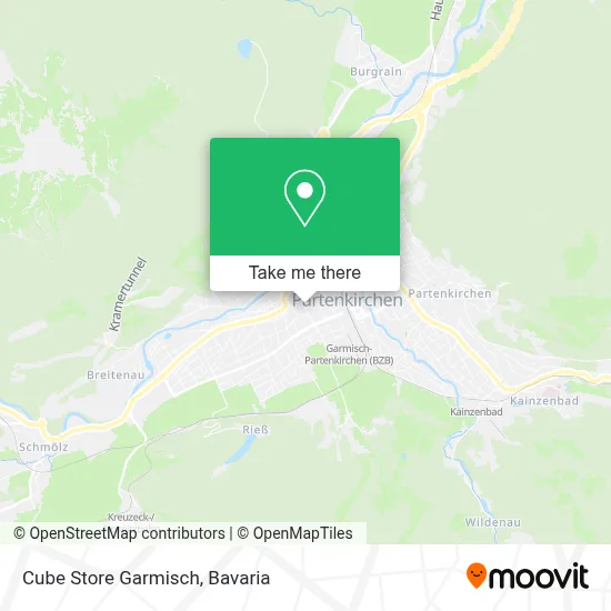 Cube Store Garmisch map