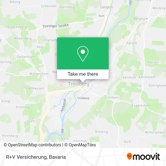 R+V Versicherung map