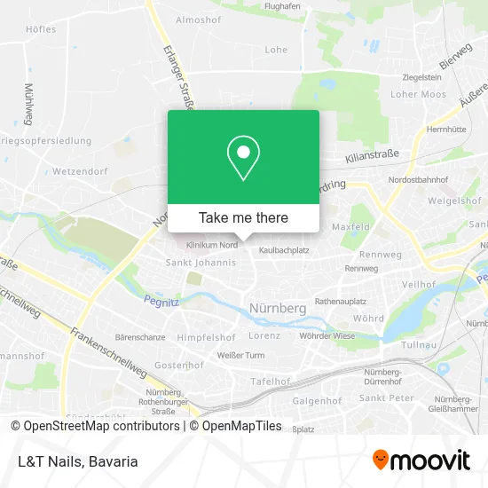 L&T Nails map