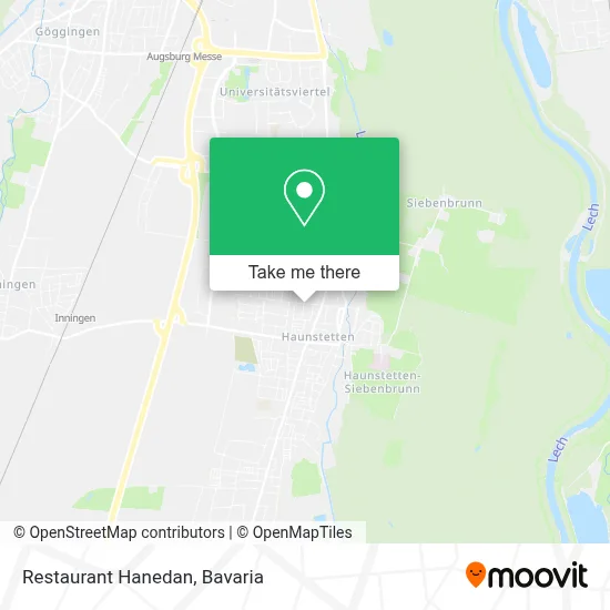 Restaurant Hanedan map