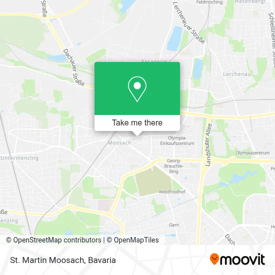 St. Martin Moosach map