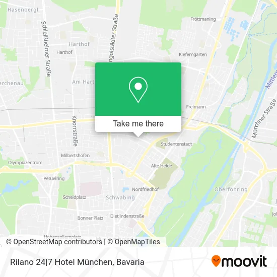 Rilano 24|7 Hotel München map