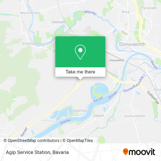 Agip Service Station map