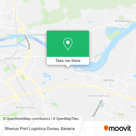 Rhenus Port Logistics Donau map