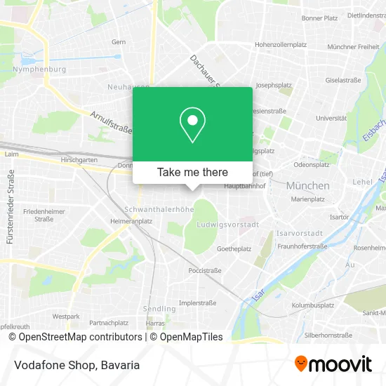 Vodafone Shop map