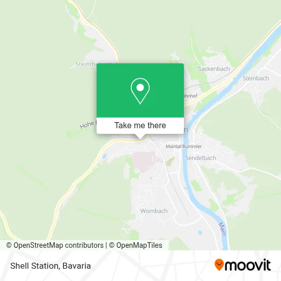 Shell Station map