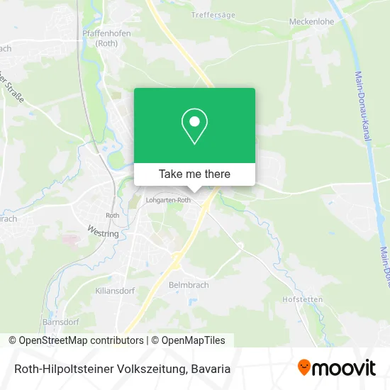 Roth-Hilpoltsteiner Volkszeitung map
