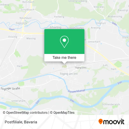 Postfiliale map