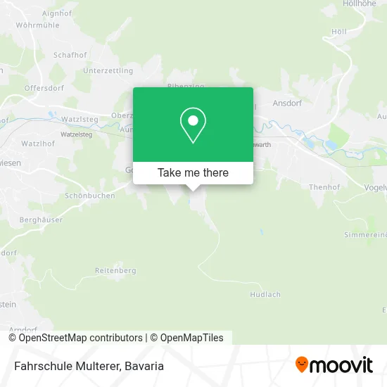Fahrschule Multerer map