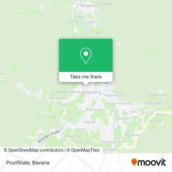 Postfiliale map