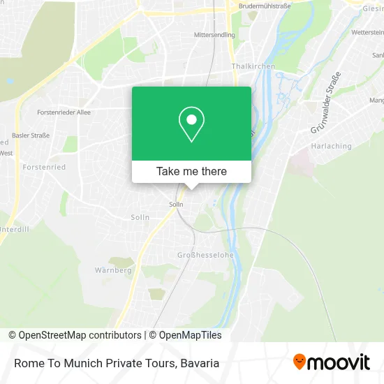 Rome To Munich Private Tours map
