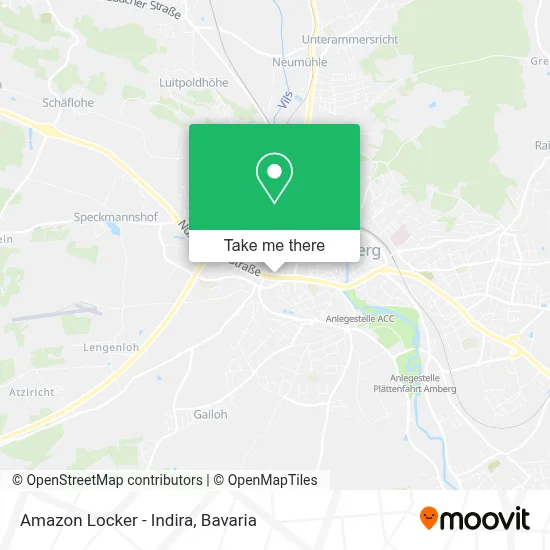 Amazon Locker - Indira map