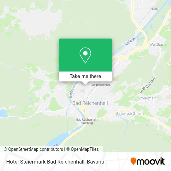 Hotel Steiermark Bad Reichenhall map