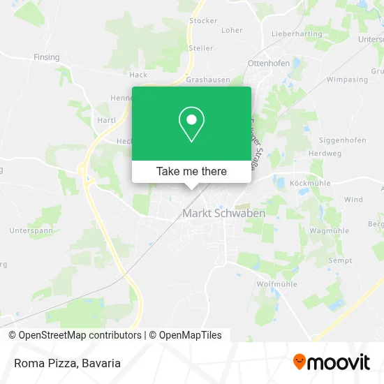 Roma Pizza map