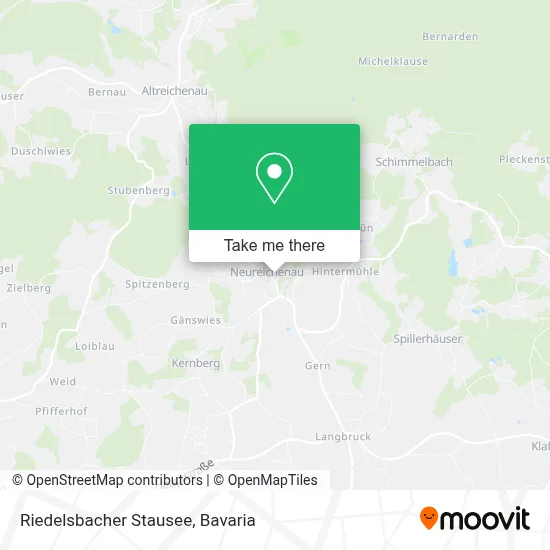 Riedelsbacher Stausee map