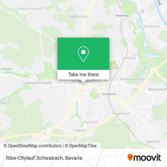 Ribe-Citylauf Schwabach map