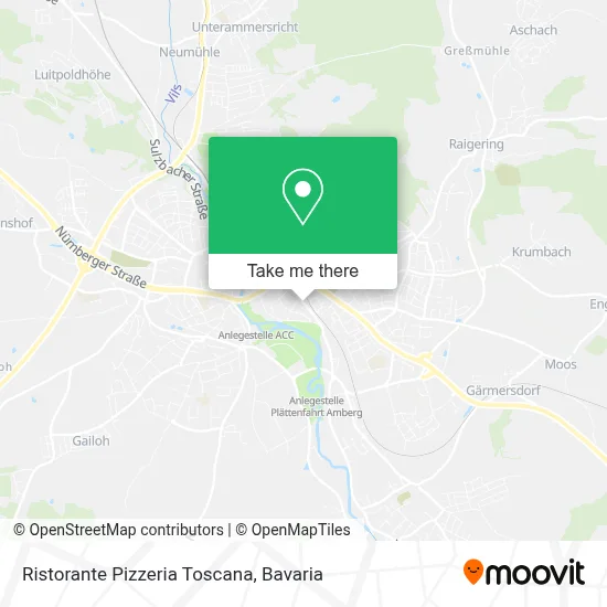 Ristorante Pizzeria Toscana map