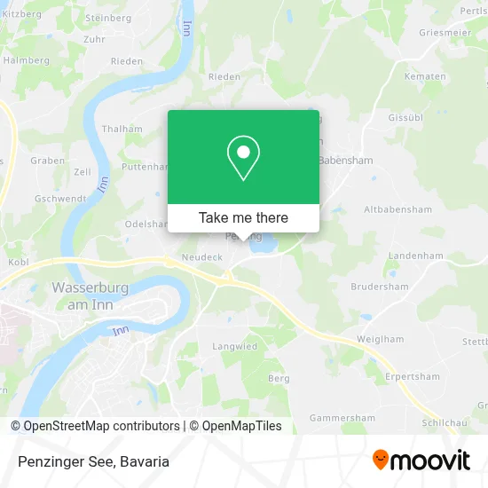 Penzinger See map