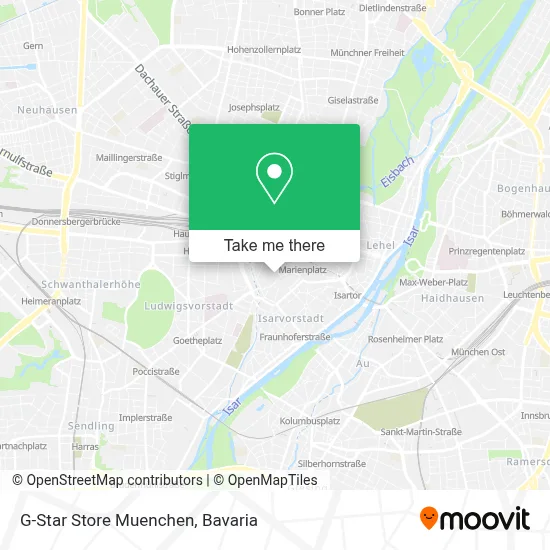 G-Star Store Muenchen map