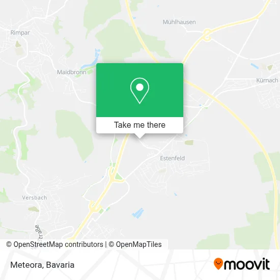 Meteora map
