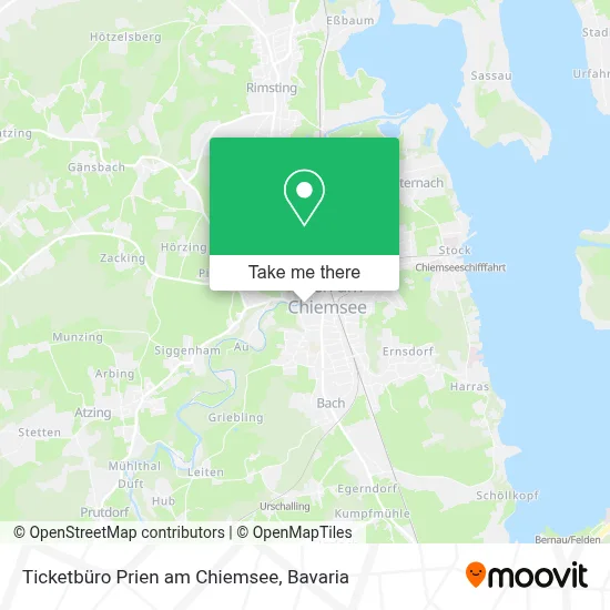 Ticketbüro Prien am Chiemsee map