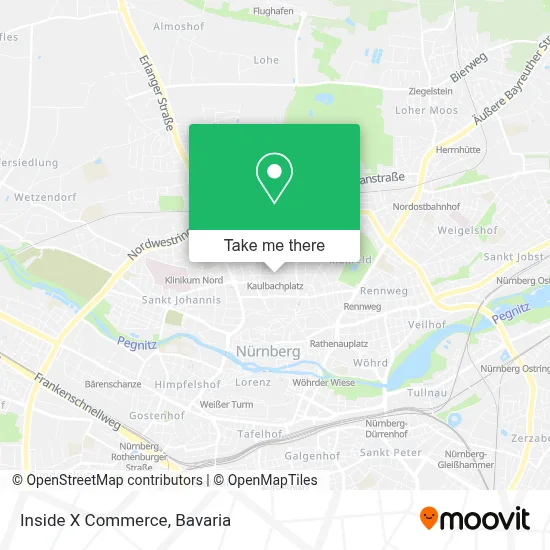 Inside X Commerce map