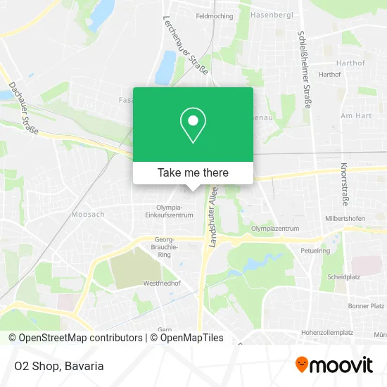 O2 Shop map