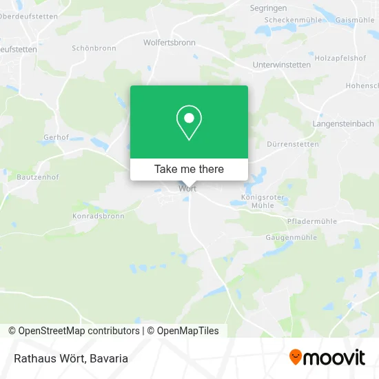Rathaus Wört map