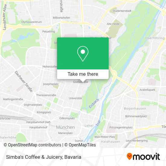 Simba's Coffee & Juicery map