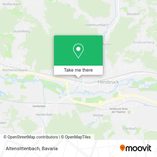 Altensittenbach map