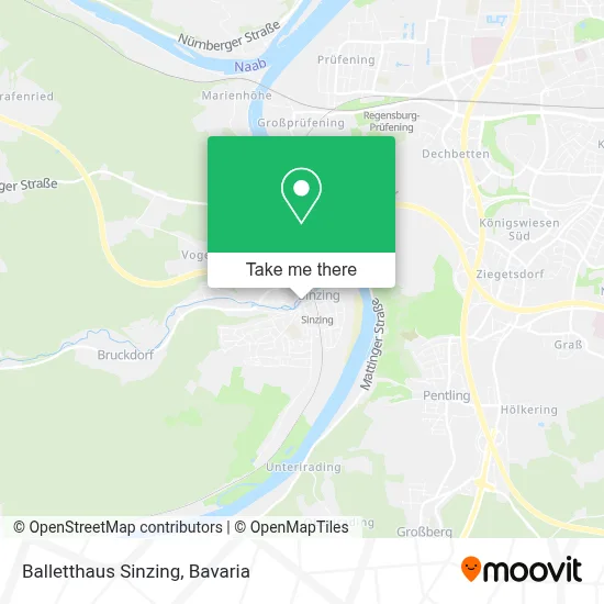 Balletthaus Sinzing map