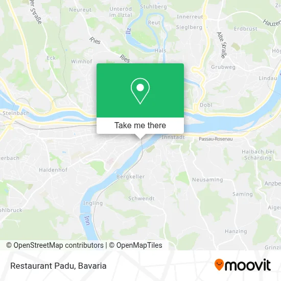 Restaurant Padu map