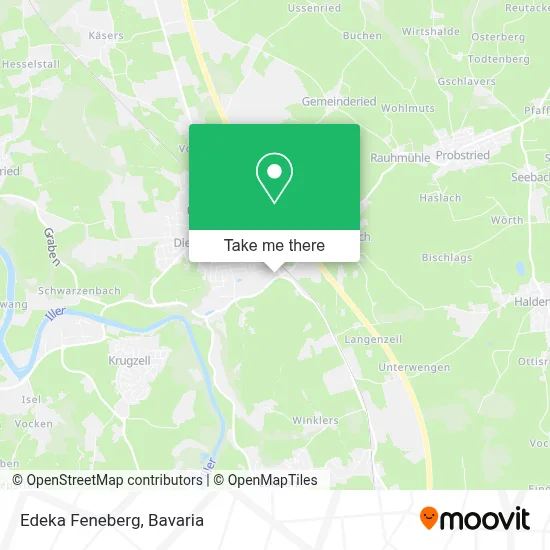 Edeka Feneberg map