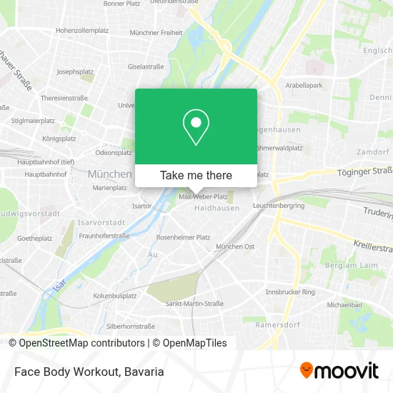 Face Body Workout map