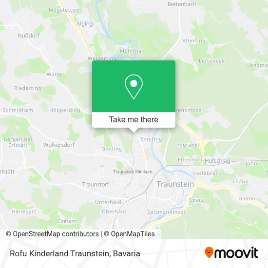 Rofu Kinderland Traunstein map