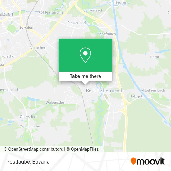 Postlaube map